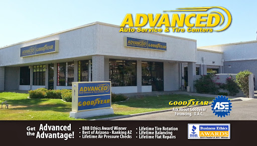 Tire Shop «Advanced Auto Service and Tire Centers», reviews and photos, 6828 E Thomas Rd, Scottsdale, AZ 85251, USA