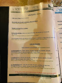 Restaurant L'iceberg à Bourg-Saint-Maurice - menu / carte