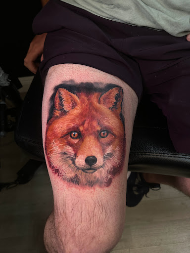 Explore leg tattoo ideas for women, creative tattoo ideas in Tampa, available at Legacy ink tattoos