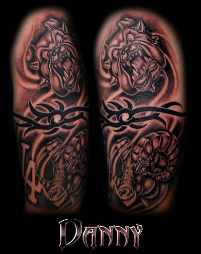 Explore railroad tattoo ideas, creative tattoo ideas in El Paso, available at Wyze Guyz Tattoo Parlor