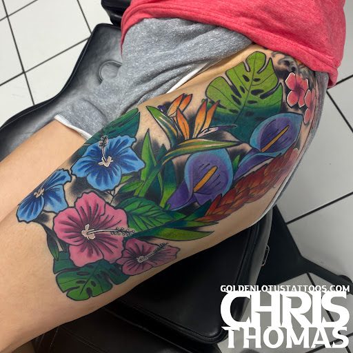 Explore ocean tattoo ideas black and white, creative tattoo ideas in Sherwood, available at Golden Lotus Tattoo Studio