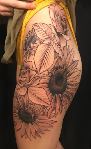 Explore sketch tattoo drawing ideas, creative tattoo ideas in Amarillo, available at Music Box Body Art Studio