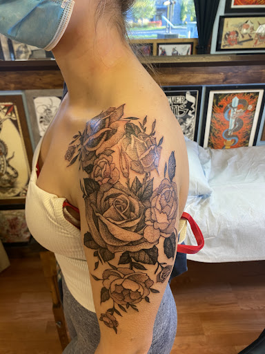 Explore tribal cross tattoo ideas, creative tattoo ideas in Olympia, available at Capitol City Tattoo and Piercing