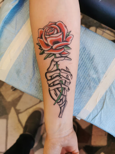 Explore side leg tattoo ideas, creative tattoo ideas in New Orleans, available at Downtown Tattoos and Piercing