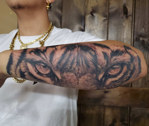 Explore d&d tattoo ideas, creative tattoo ideas in Green Bay, available at The Blue Gem Tattooing