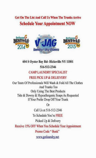 Laundromat «VJAG Laundry & Dry Cleaners», reviews and photos, 604 S Oyster Bay Rd, Hicksville, NY 11801, USA