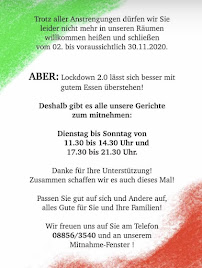 Menu du Italia Antica à Penzberg