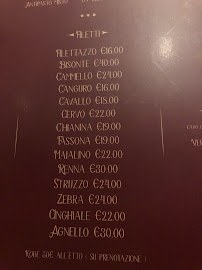 La Filetteria Italiana Garibaldi à Milan menu