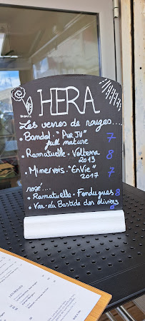 HERA Bistrot-Bar à vin à Saint-Tropez carte