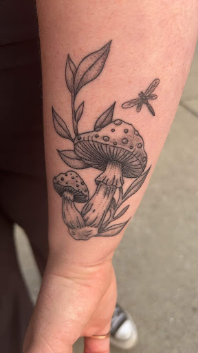 Explore male sleeve tattoo ideas, creative tattoo ideas in Peckville, available at The Chaotic Cauldron Tattoos and More