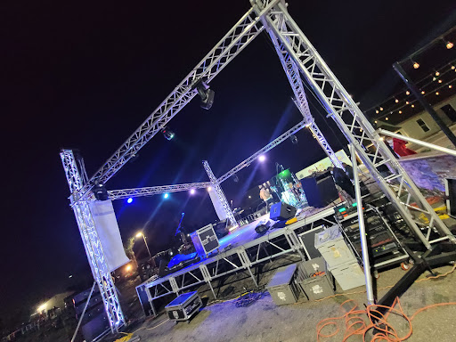 Productions KND stage, LED Video Wall, P.A. sound system, audio, lighting, Dance floor image