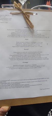 Antica Trattoria con Calma à Turin menu