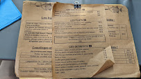 Menu / carte de Bar à iode Saint Germain à Paris