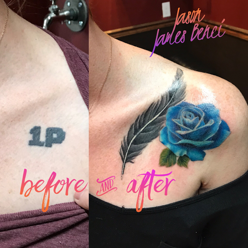 Explore shoulder mens tattoo ideas, creative tattoo ideas in Salida, available at Integrity Tattoo