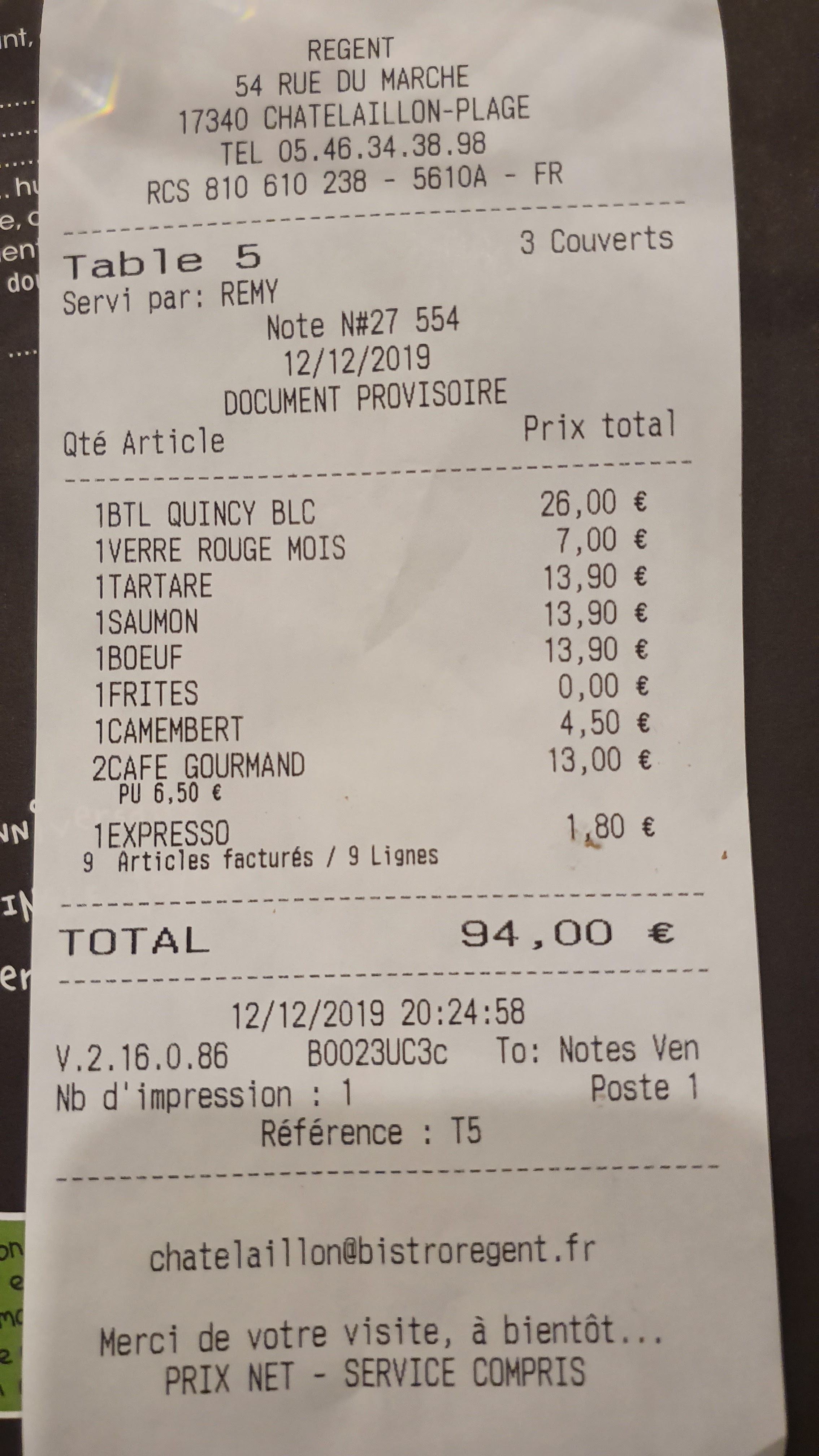 Photo n° 5 de l'avis de Eric.� fait le 12/12/2019 à 20:47
