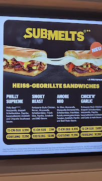 Restauration rapide Subway à Schkeuditz (la carte)