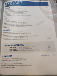 Menu / carte de Le Carrelet à Royan