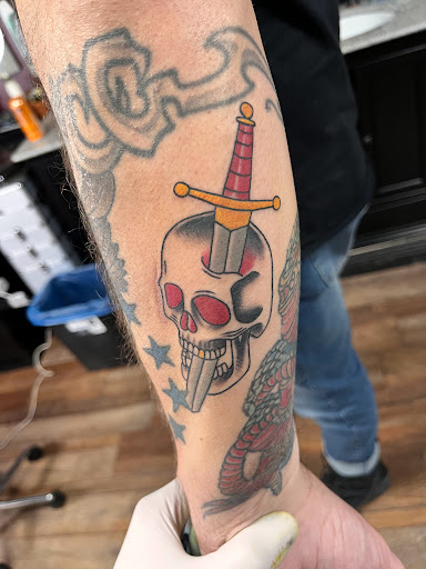 Explore eagles tattoo ideas, creative tattoo ideas in Clarksville, available at Dark Raine Tattoo