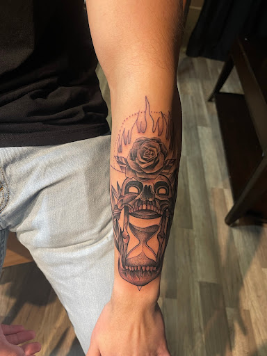 Explore manchester united tattoo ideas, creative tattoo ideas in Madison, available at Elevation Ink Tattoo Studio