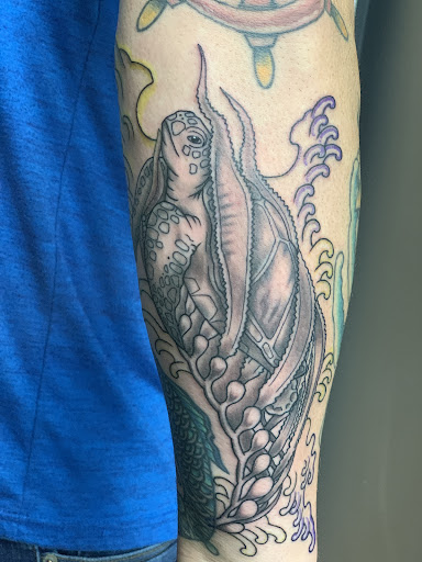 Explore life line tattoo ideas, creative tattoo ideas in Virginia Beach, available at Studio Evolve