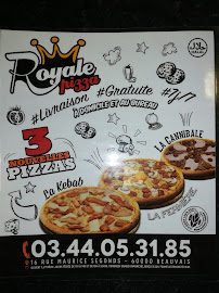 Menu / carte de Royal Pizza à Beauvais