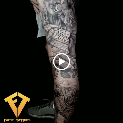 Explore gambit tattoo ideas, creative tattoo ideas in Hialeah, available at Fame Tattoos