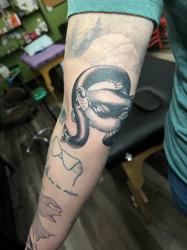 Explore ninja tattoo ideas, creative tattoo ideas in Savannah, available at Tramp Art Studios