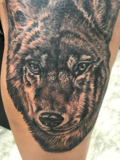 Explore postage stamp tattoo ideas, creative tattoo ideas in Fort Worth, available at HEAVY METAL TATTOO
