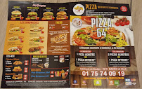 Carte du Pizza 64 à Mantes-la-Ville