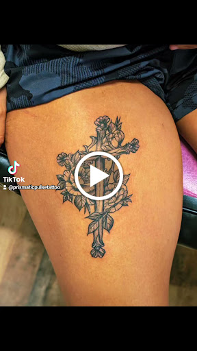 Explore panda tattoo ideas, creative tattoo ideas in Cornelia, available at Prismatic Pulse Tattoo