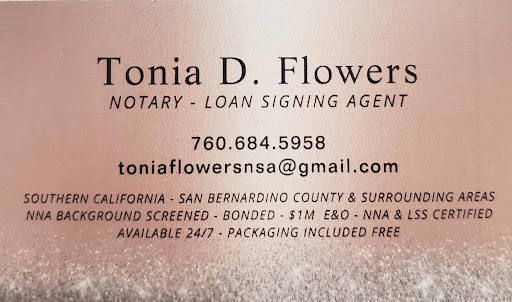 Tonia D. Flowers Mobile Notary