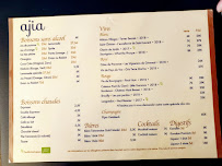 Carte du Chez Ajia à Paris