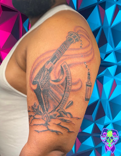 Explore engine tattoo ideas, creative tattoo ideas in Bethlehem, available at Soul Glow Electric Ink