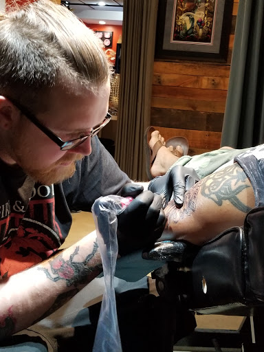 Explore male stomach tattoo ideas, creative tattoo ideas in Atlanta, available at Empyrean Tattoo Studio