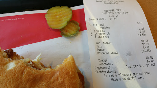 Fast Food Restaurant «Chick-fil-A», reviews and photos, 1098 N Colony Rd, Wallingford, CT 06492, USA