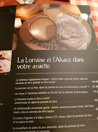 Restaurant des Frères Marchand à Nancy menu