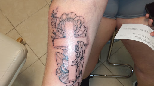 Explore sleeve forearm tattoo ideas for men, creative tattoo ideas in Bowman, available at iTat Tattoo Studio