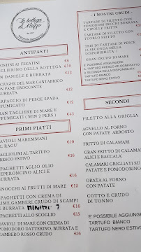 Menu / carte de La Bottega di Mezzo à Venturina Terme