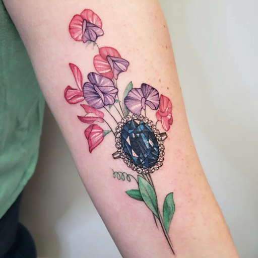 Explore birth flower tattoo ideas, creative tattoo ideas in Virginia Beach, available at Studio Evolve