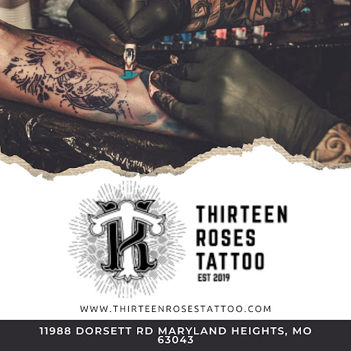 Explore arm and chest tattoo ideas, creative tattoo ideas in Maryland Heights, available at Thirteen Roses Tattoo & Aesthetics