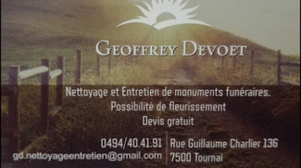 Geoffrey Devoet Nettoyage et Entretien de monuments funéraires