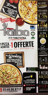 Taiba - Pizza & Sandwich à Saint-Denis menu