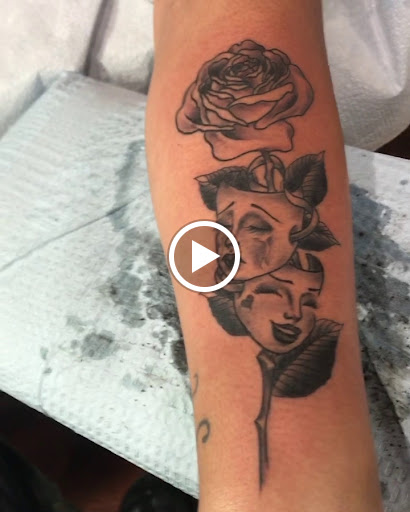 Explore cover up tattoo ideas on chest, creative tattoo ideas in Libertyville, available at Lucky Seven Tattoo