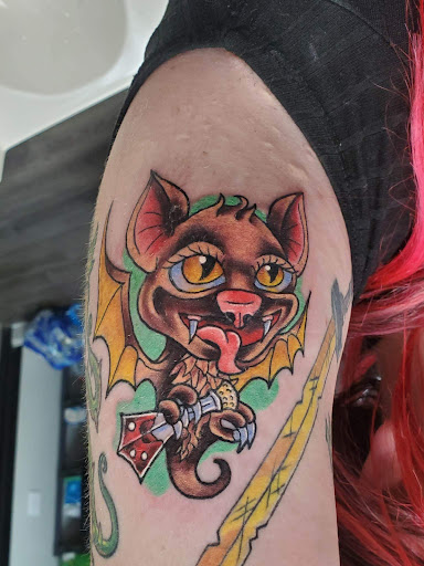 Explore full neck tattoo ideas for men, creative tattoo ideas in Westland, available at Premier Tattoo Company Westland