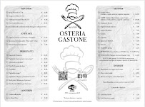 Menu / carte de Osteria GASTONE à Cà del Vento