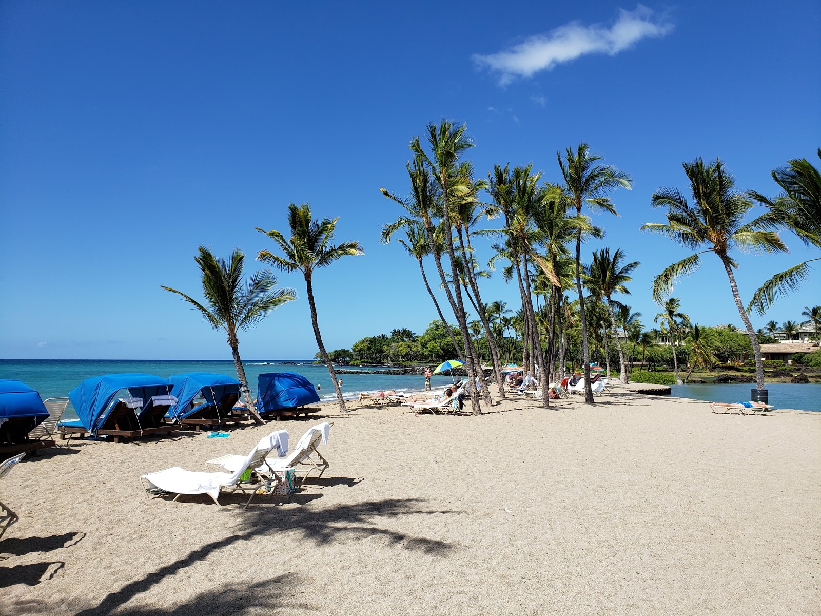 Photo of Waikoloa Beach with turquoise water surface