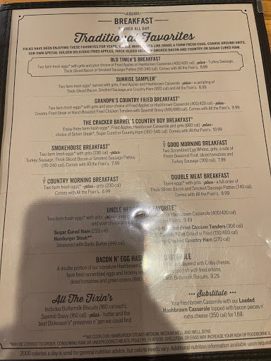 American Restaurant «Cracker Barrel Old Country Store», reviews and photos, 238 Enterprise Dr, Rocky Mount, NC 27804, USA