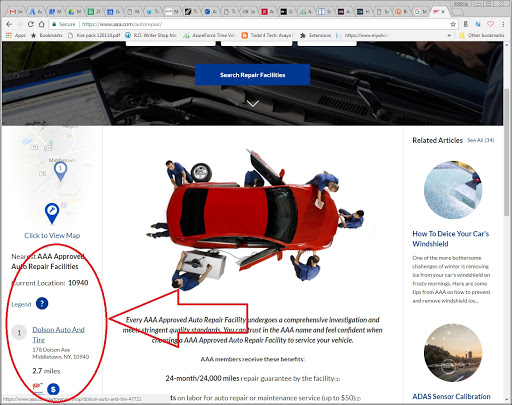 Tire Shop «Dolson Tire & Auto Goodyear Michelin Bridgestone», reviews and photos, 178 Dolson Ave, Middletown, NY 10940, USA