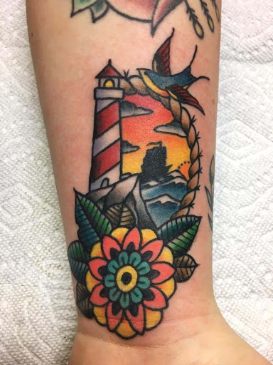 Explore emo anime tattoo ideas, creative tattoo ideas in Norman, available at Main Street Tattoos