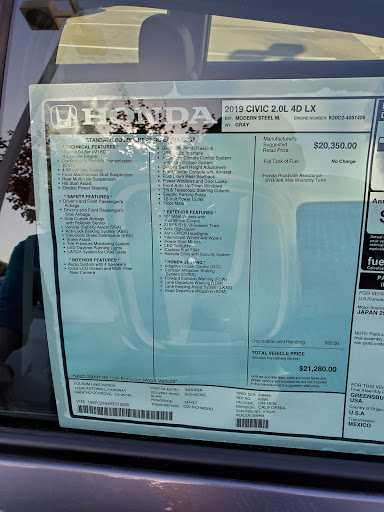 Honda Dealer «Folsom Lake Honda», reviews and photos, 12505 Automall Pkwy, Rancho Cordova, CA 95742, USA